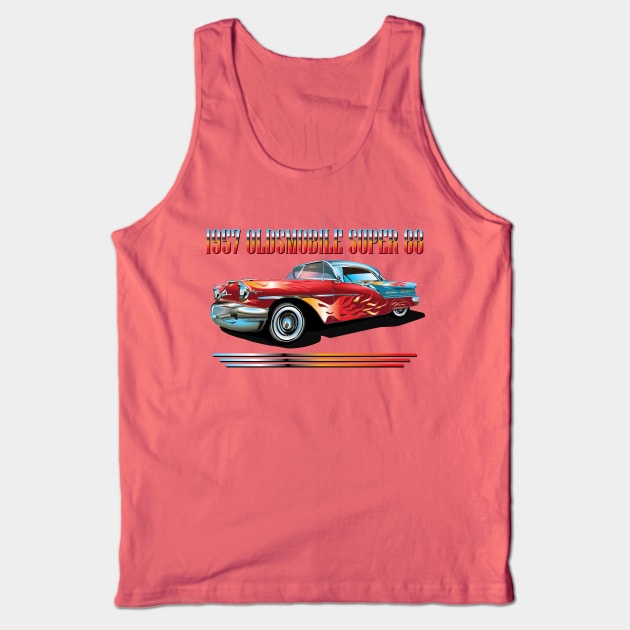 1957 OLDSMOBILE SUPER 88 - RACE EDITION Tank Top by KARMADESIGNER T-SHIRT SHOP